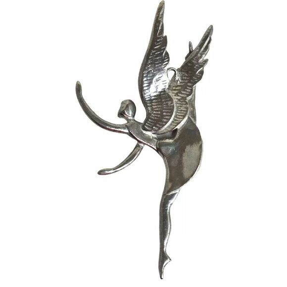 Seasons Of Cannon Falls Pewter Angel Fairy Ornament Hellen Keller Quote - Picture 3 of 5